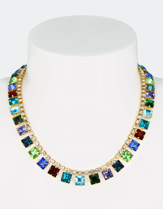 selene crystal charlotte colourfull crystal necklace for luxury gifting
