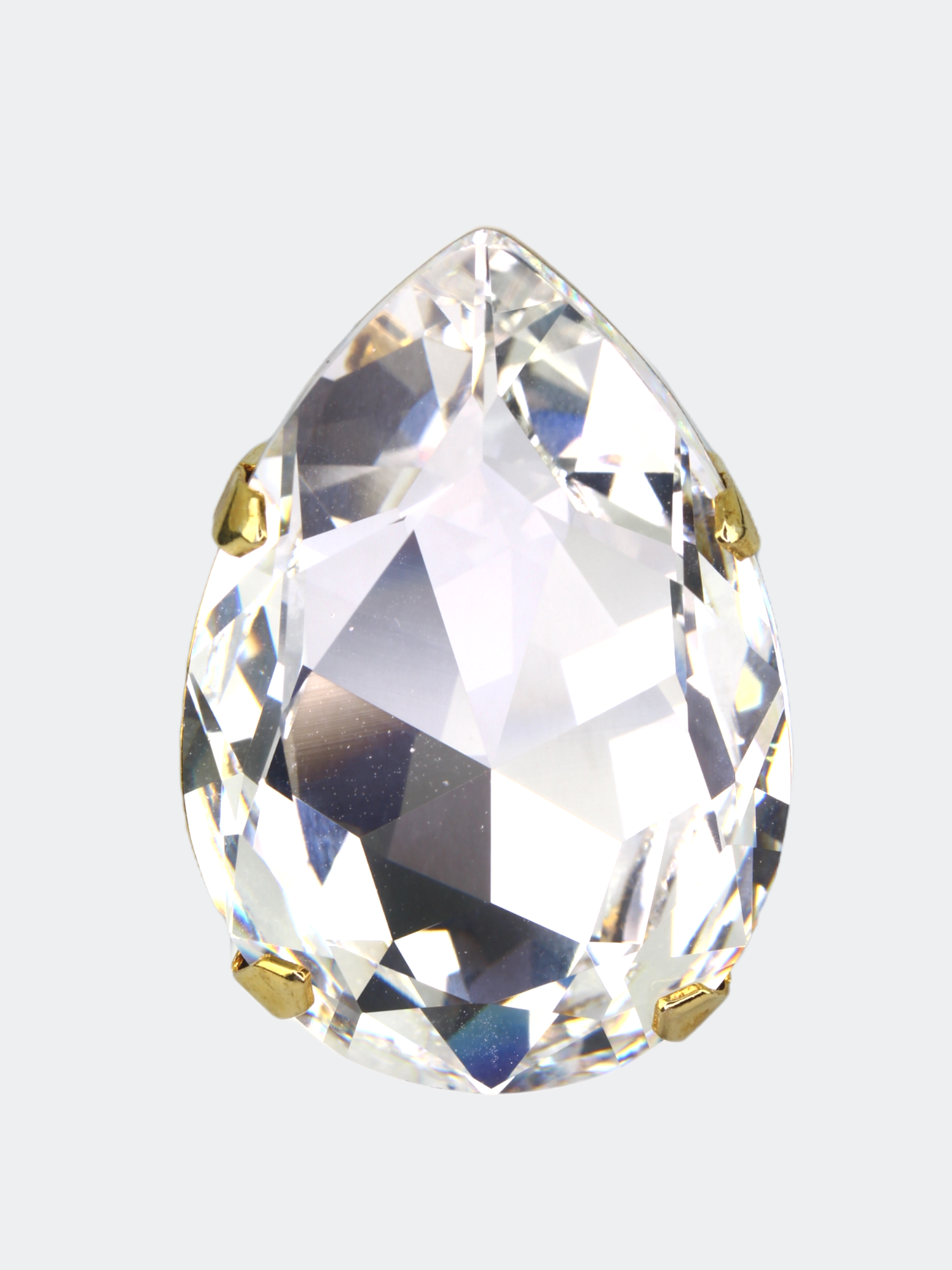 selene crystal fina ring with golden band