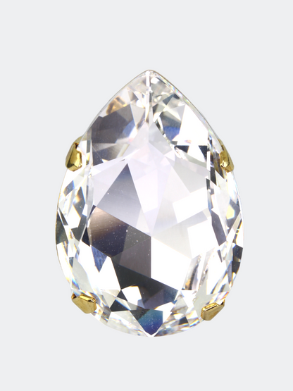 selene crystal fina ring with golden band
