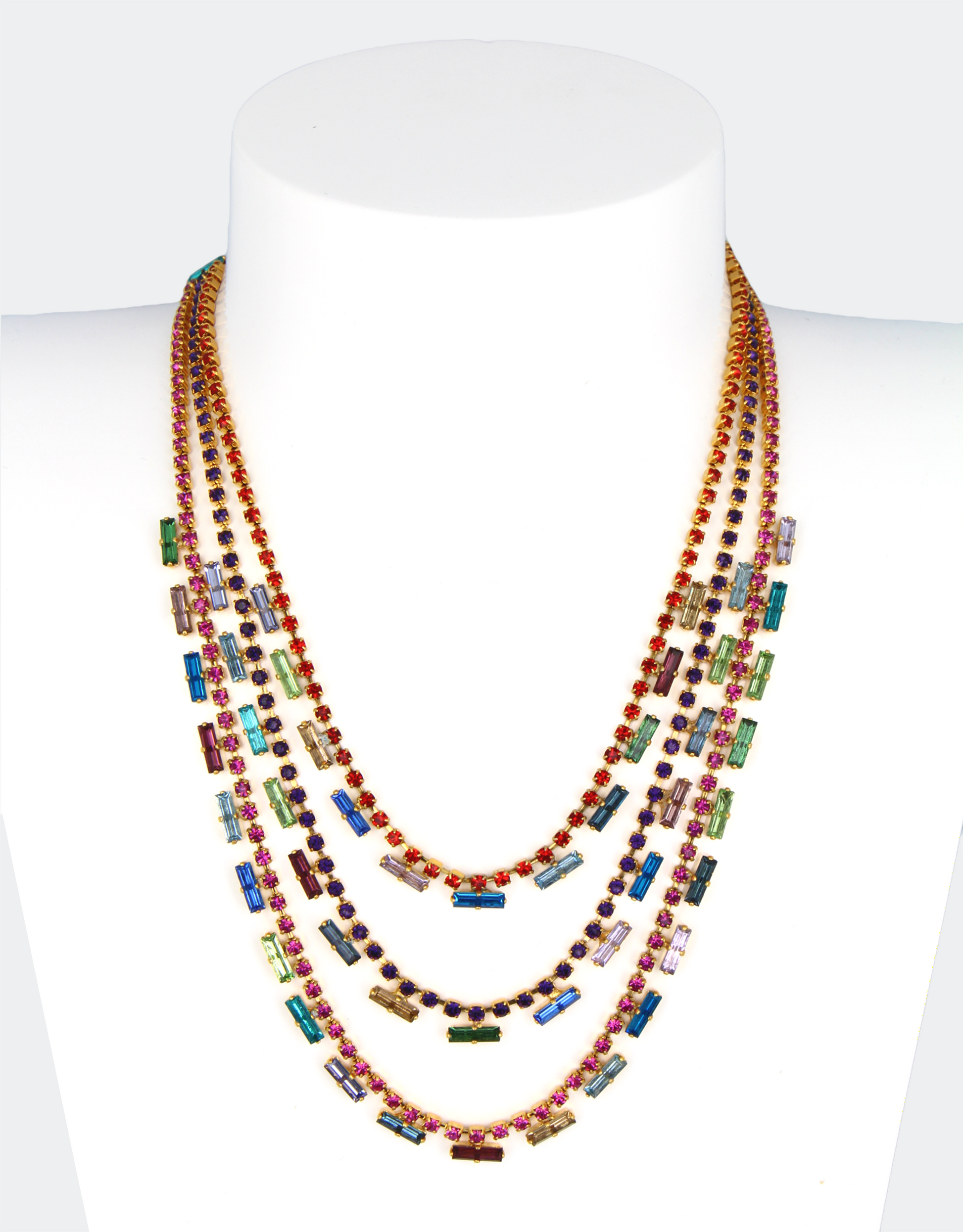 selene crystal hattie crystal necklace for women who loves contempory designer jewellery