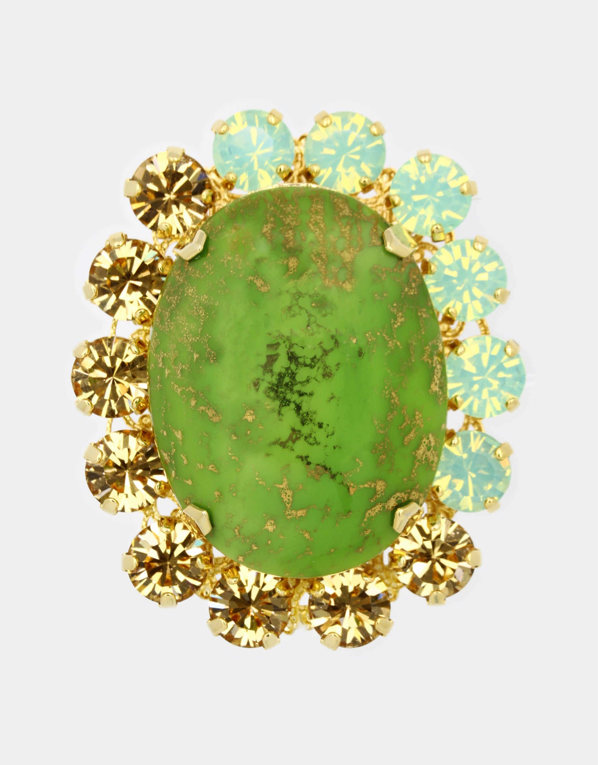 selene crystals has unique design vintage look lapel pins 