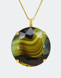 selene crystal long chain pendant necklace for everyday styling
