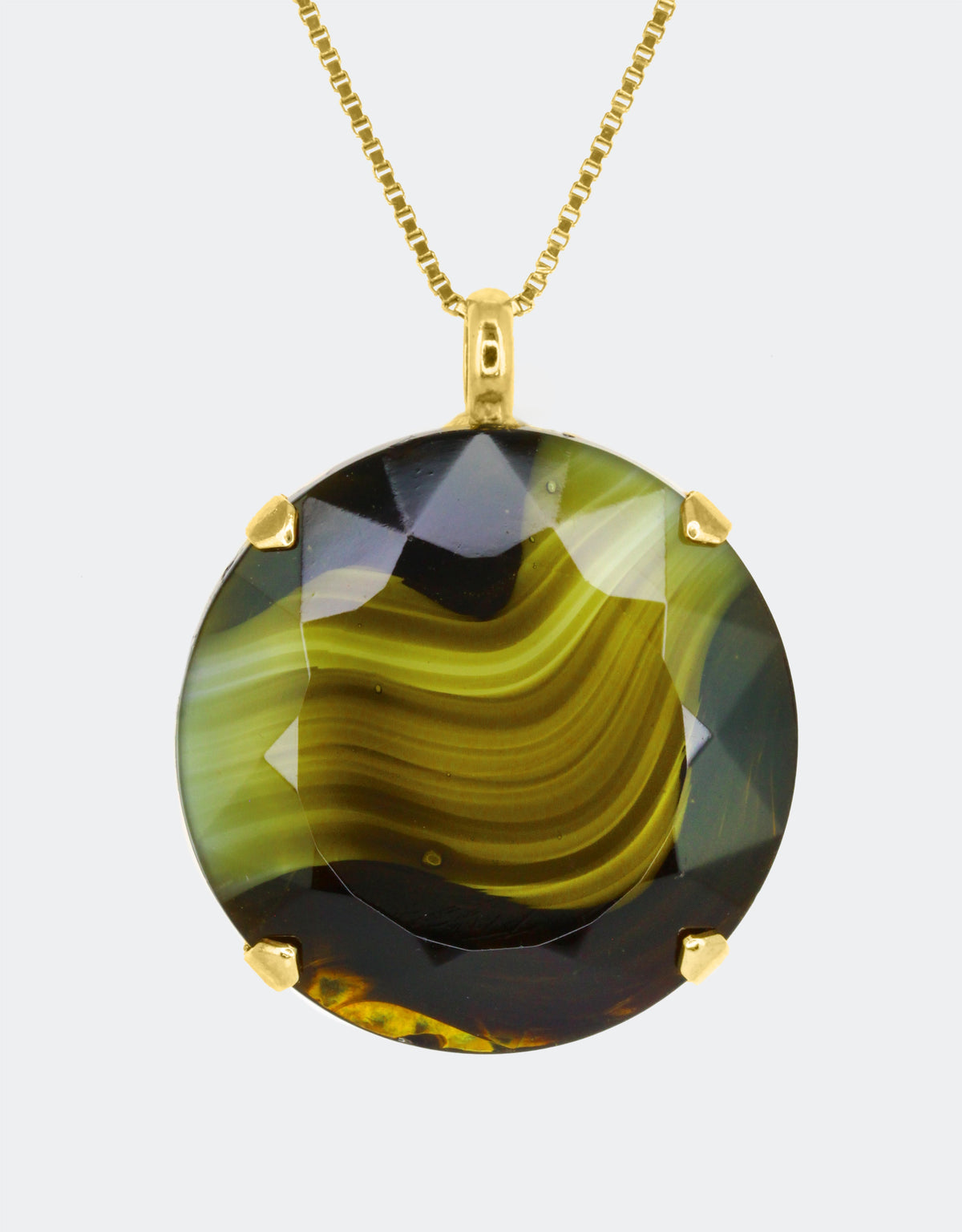 selene crystal long chain pendant necklace for everyday styling
