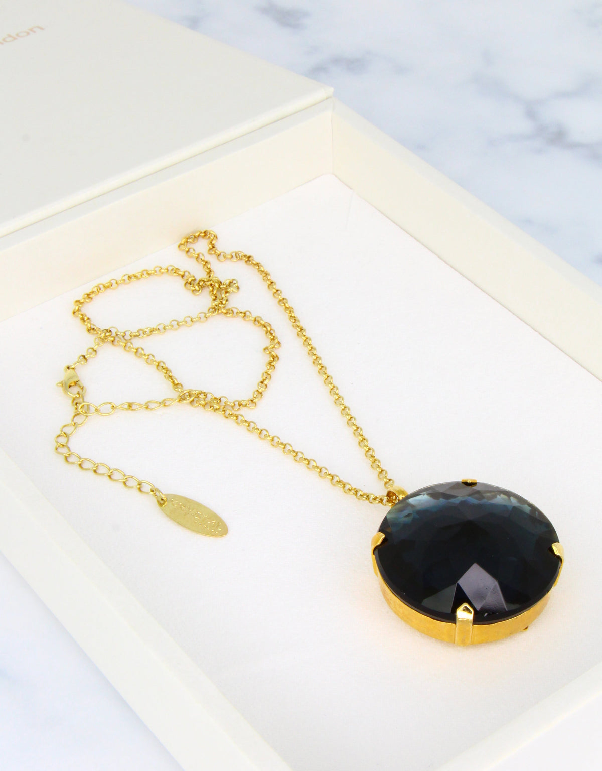golden chain evening party crystal necklace for women