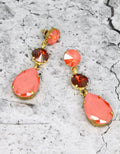 statement pink earrings for women