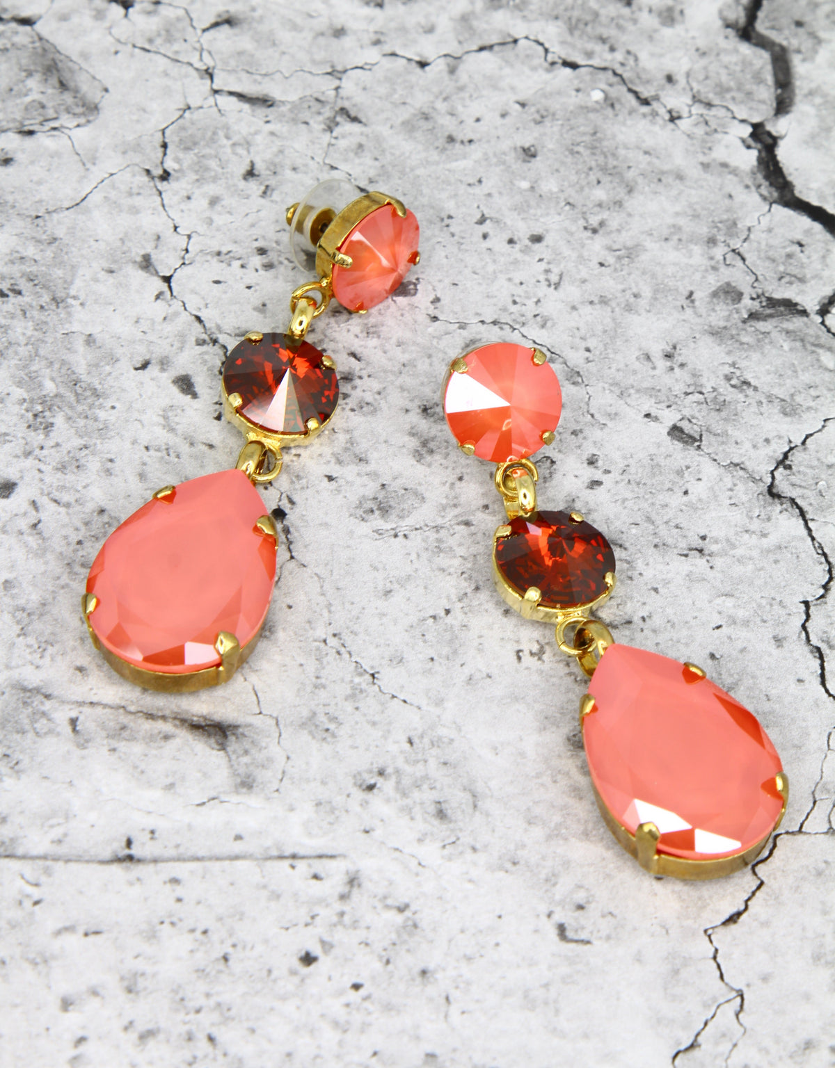 statement pink earrings for women