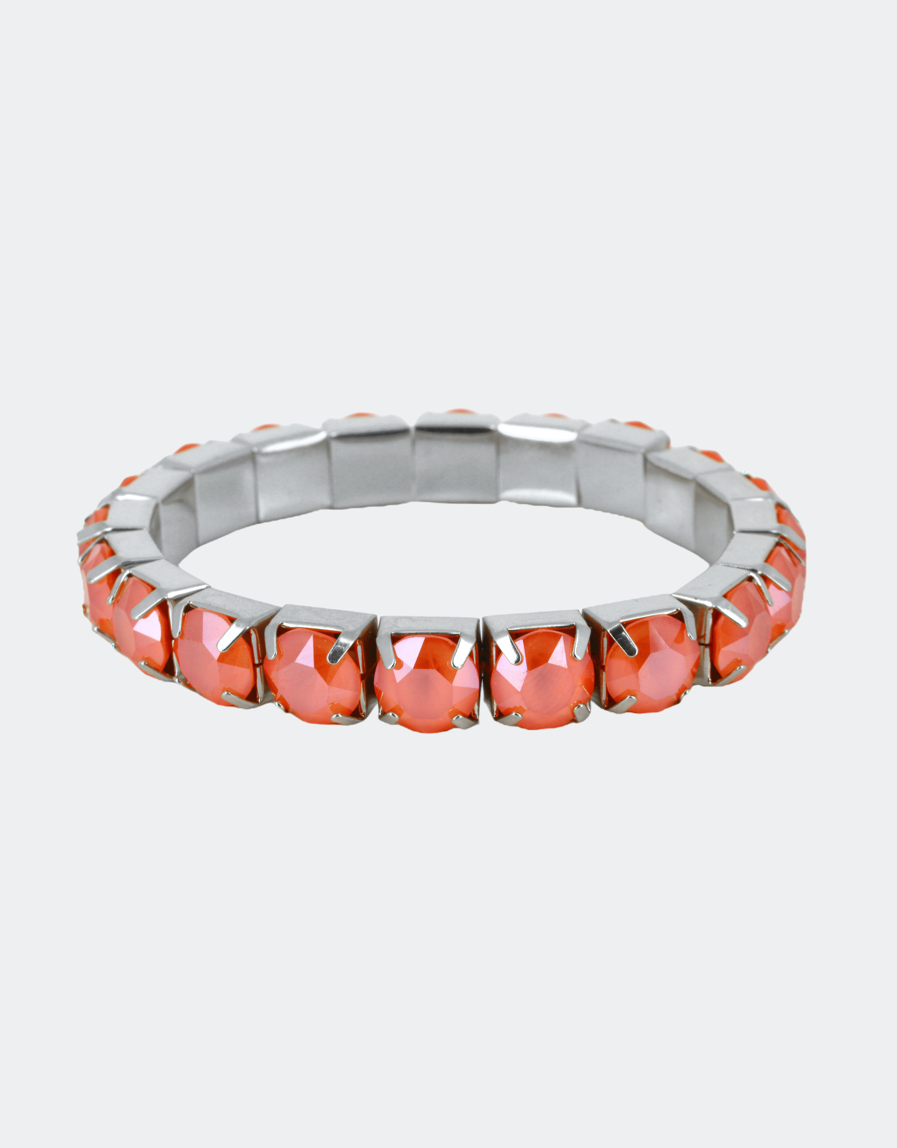 silver bracelet with red crystals a fine bridal jewellery