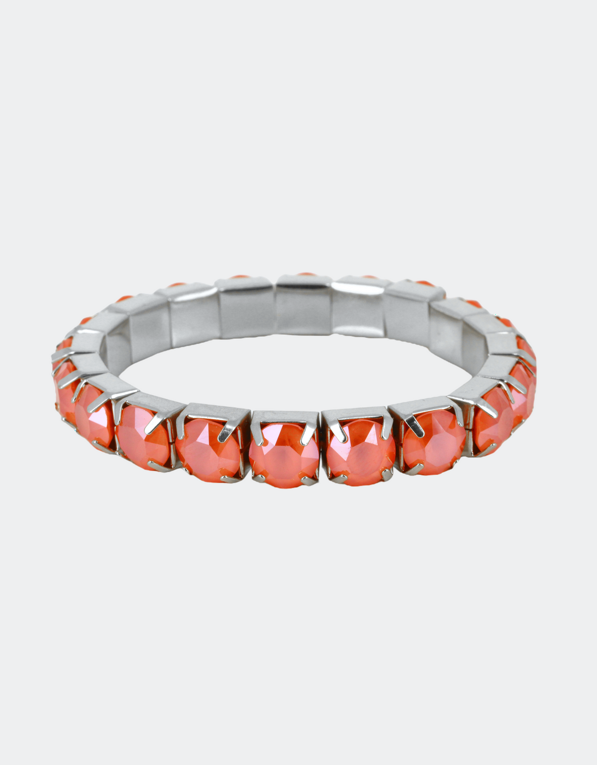 silver bracelet with red crystals a fine bridal jewellery