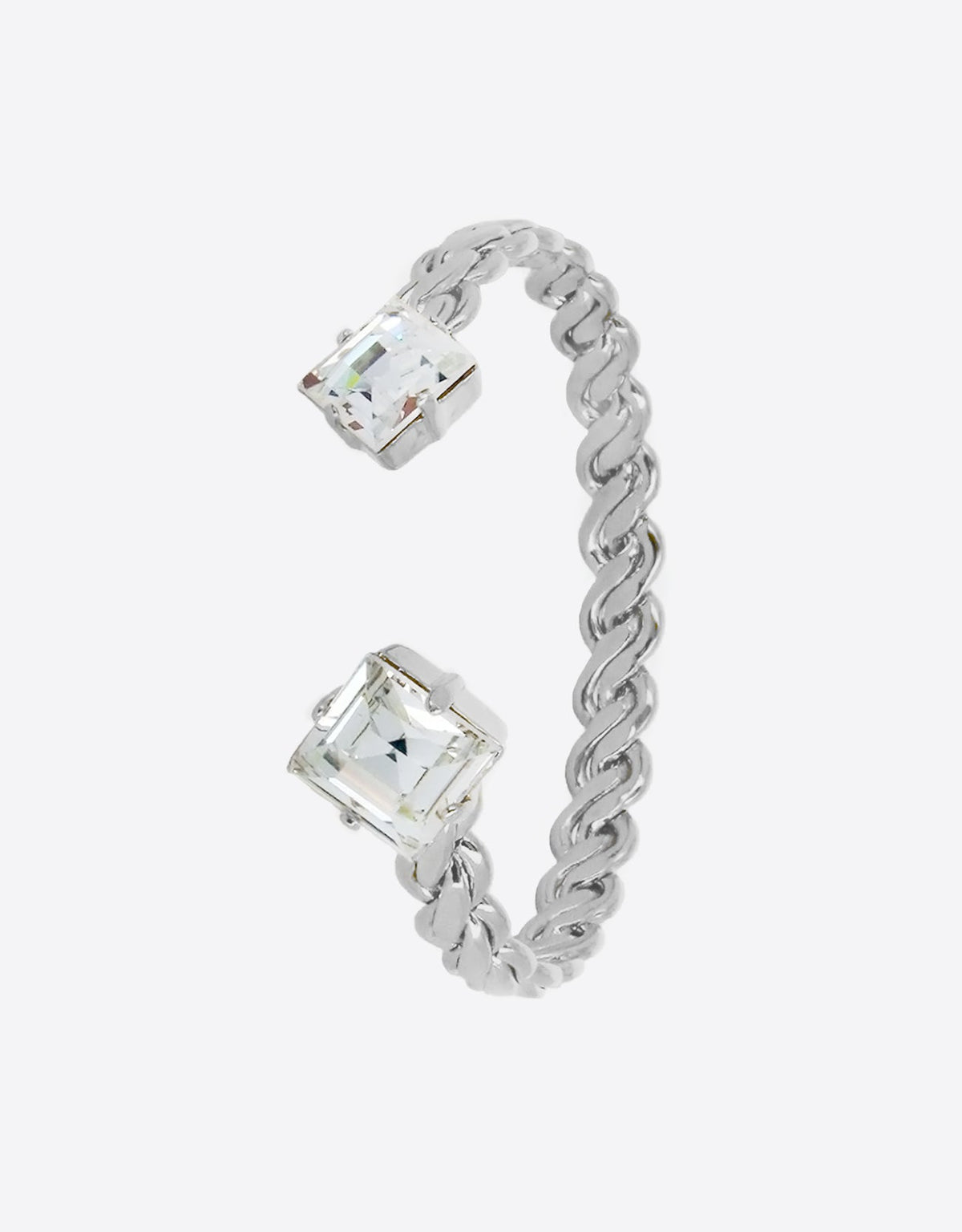 silver bracelet a minimal jewellery by selene crystal