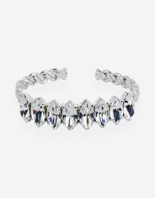 silver crystal bracelets for cocktail events high end luxurious parties