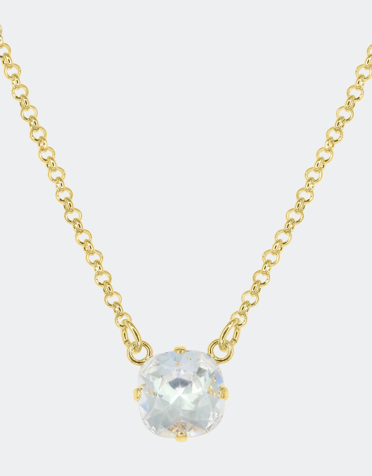 silver crystal necklace a mediterranean holiday style jewellery