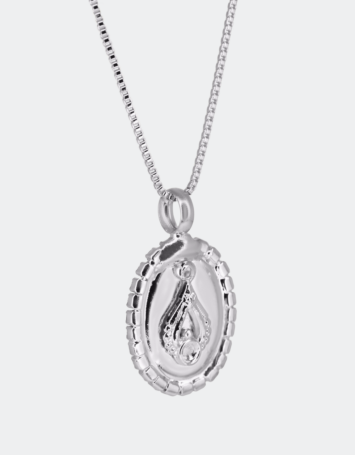 silver necklace a monochrome jewellery