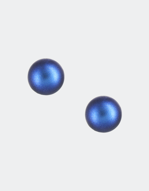 selene crystal simple blue studs for women