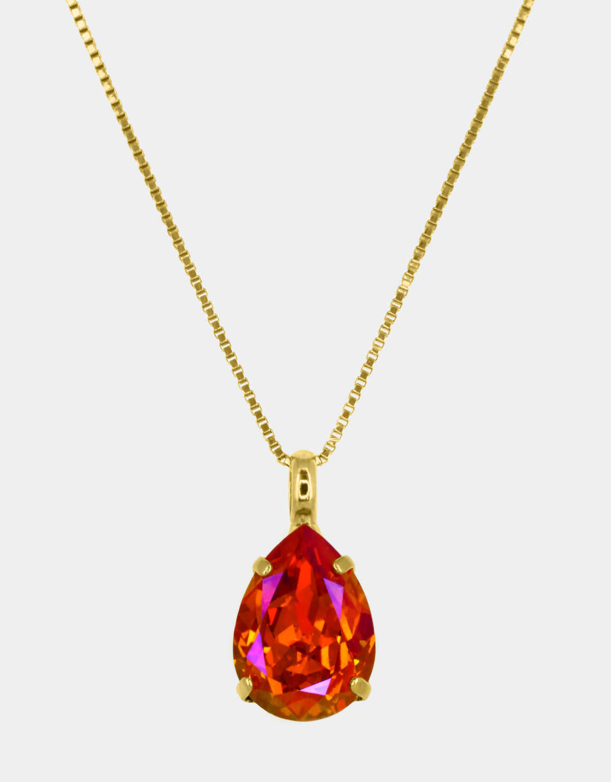 teardrop crystal pendant by selene crystal