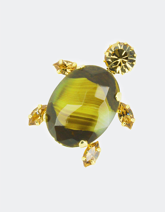 turtle crystal lapel pin a perfect luck charm gift for him or her