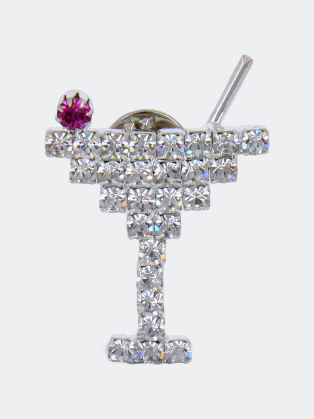 vesper crystal lapel pin in unisex style
