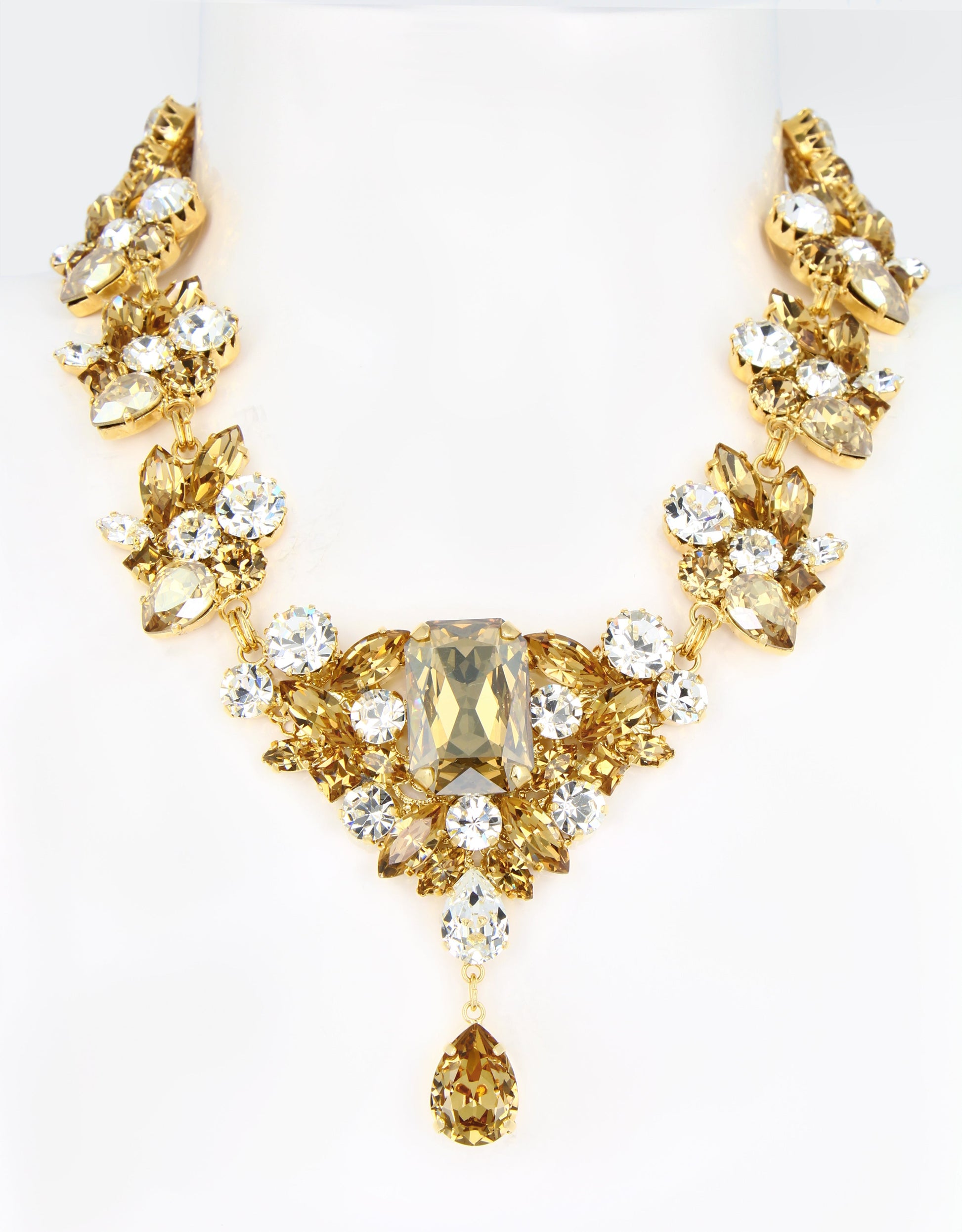 victoria crystal necklace, luxury evening jewellery
