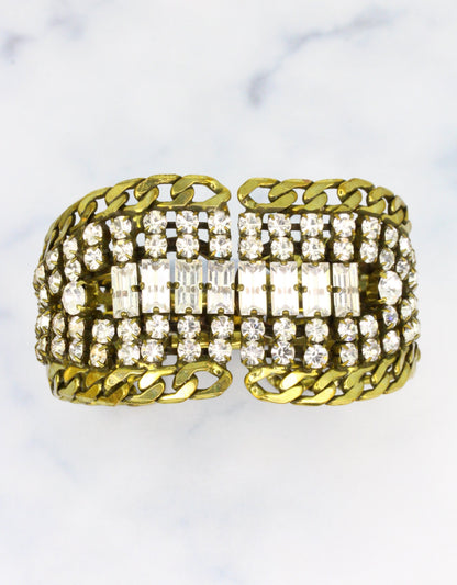 vintage crystal cuffs for women