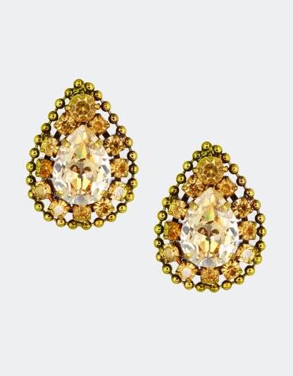 vintage style julieta crystal earrings for women