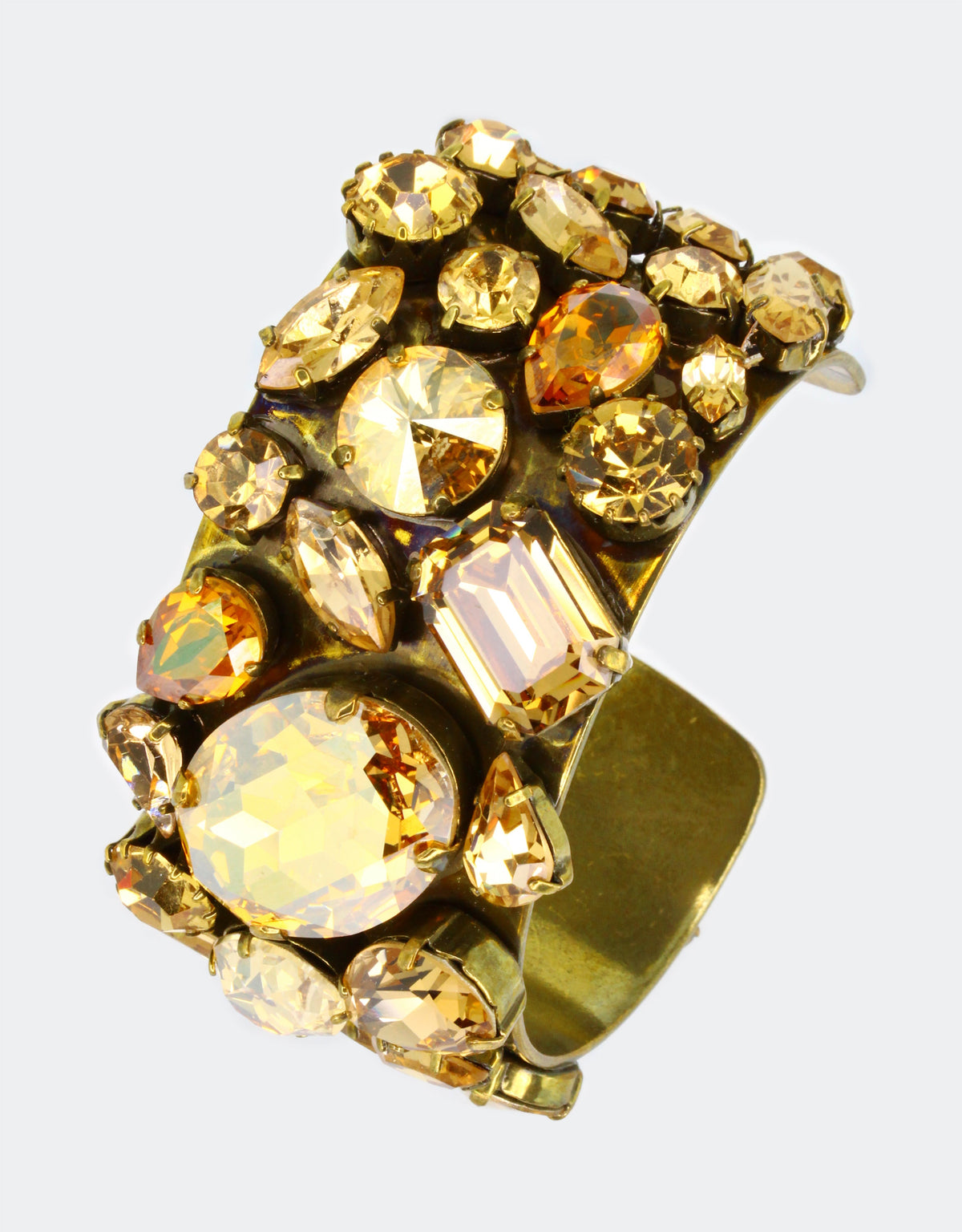 selene crystal vintage louise cuff bracelet with an antique european jewellery design