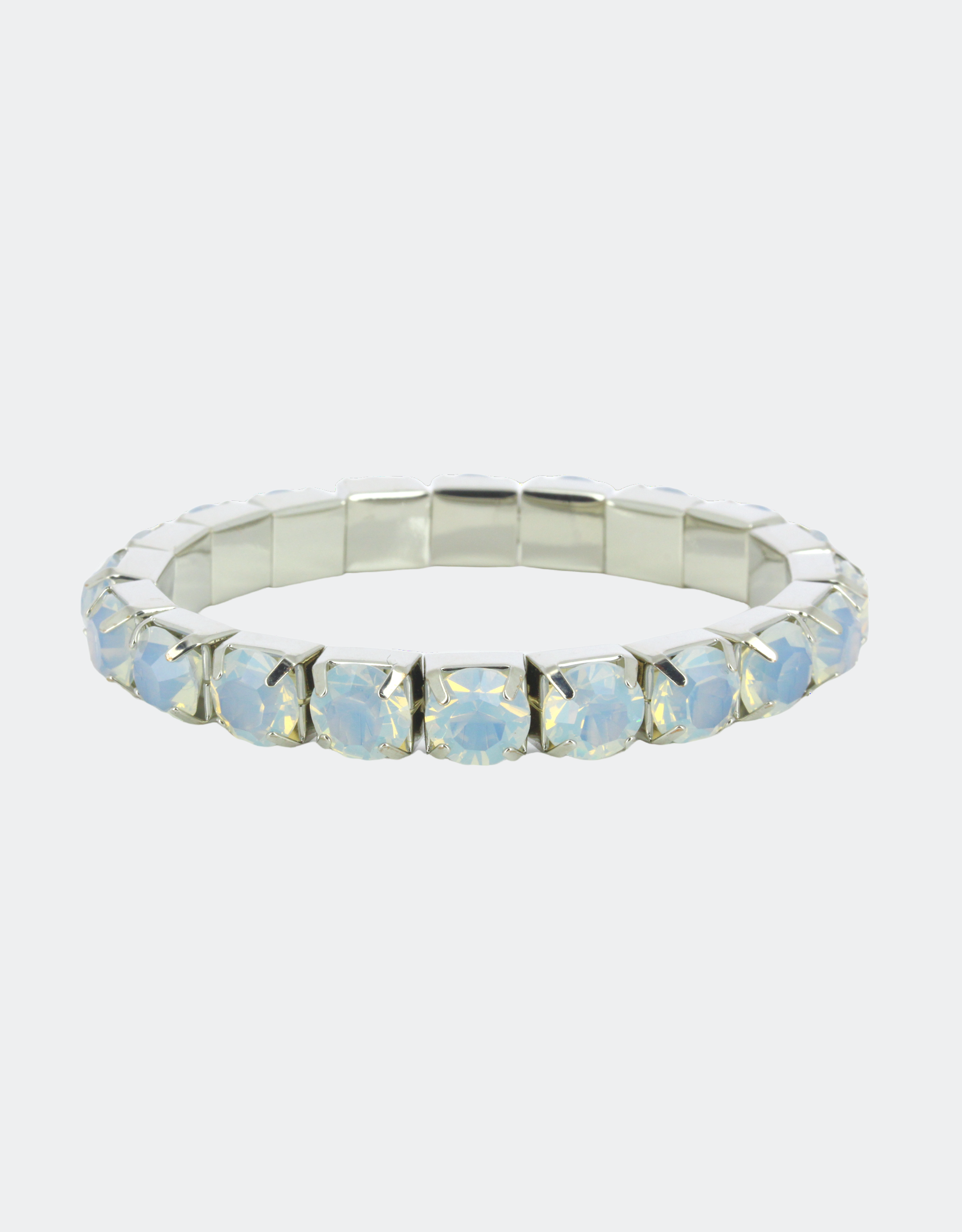 white bracelet with silver finish a perfect gift for her