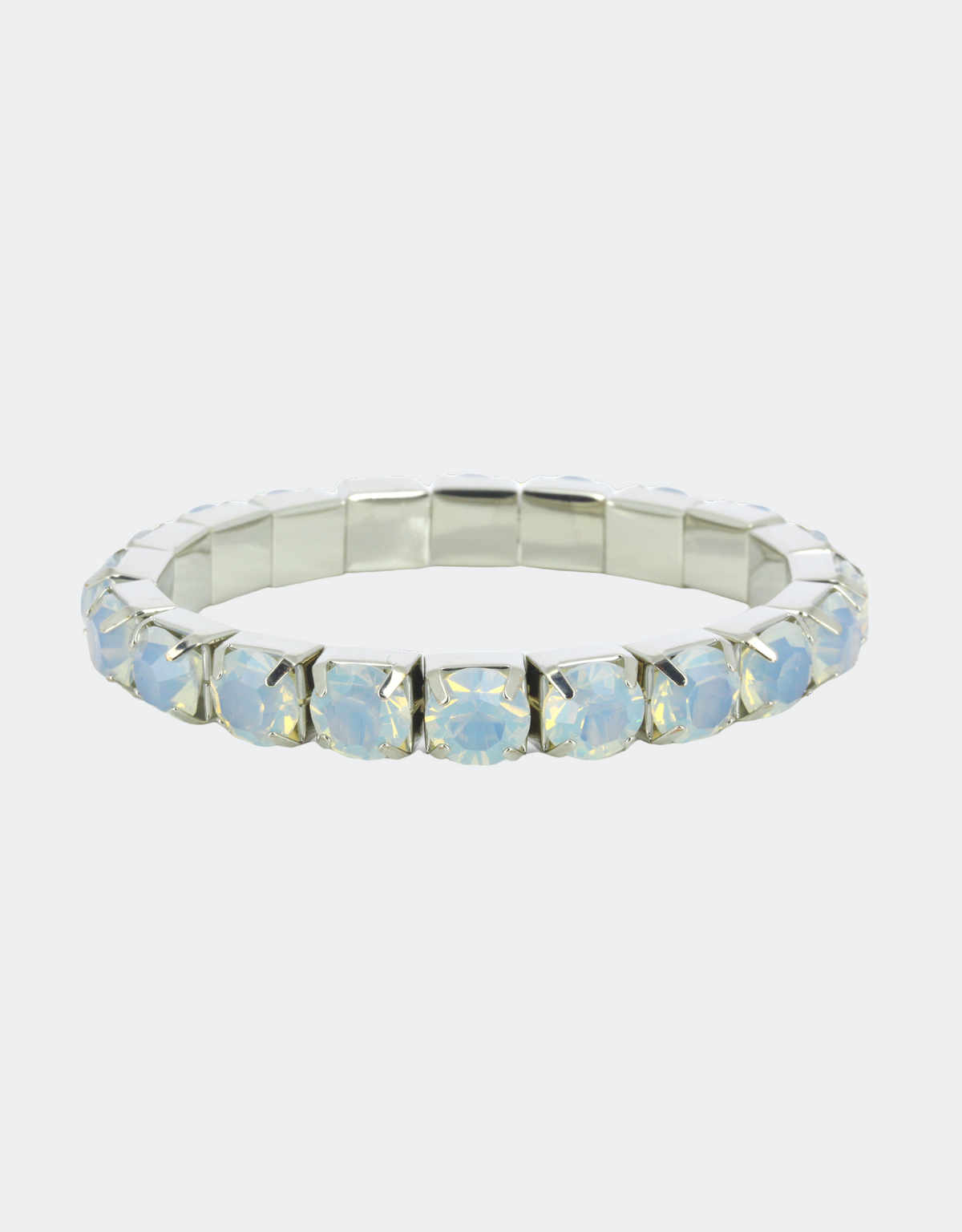 white bracelet with silver finish a perfect gift for her