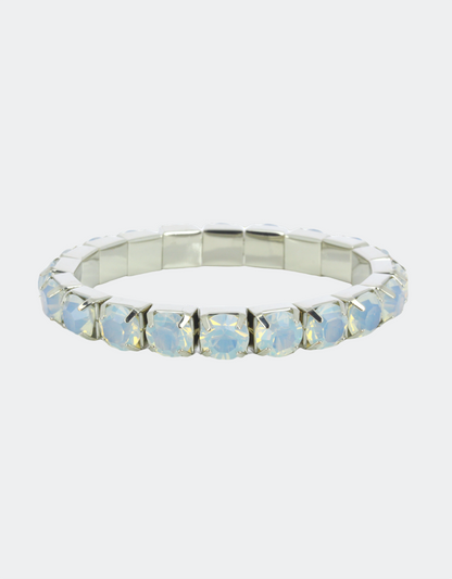 white bracelet with silver finish a perfect gift for her