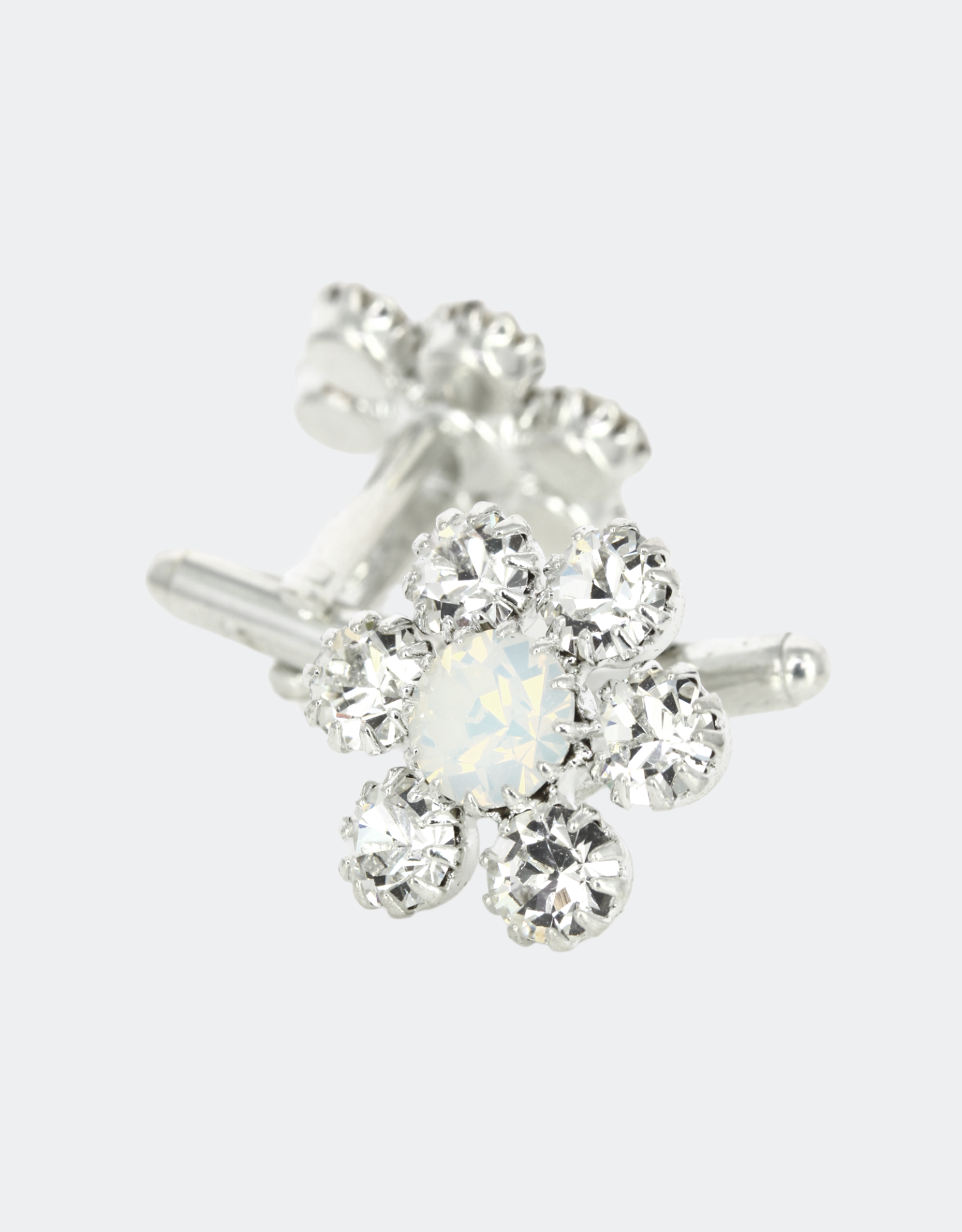 white crystal cufflinks for men a chic wedding jewellery for him