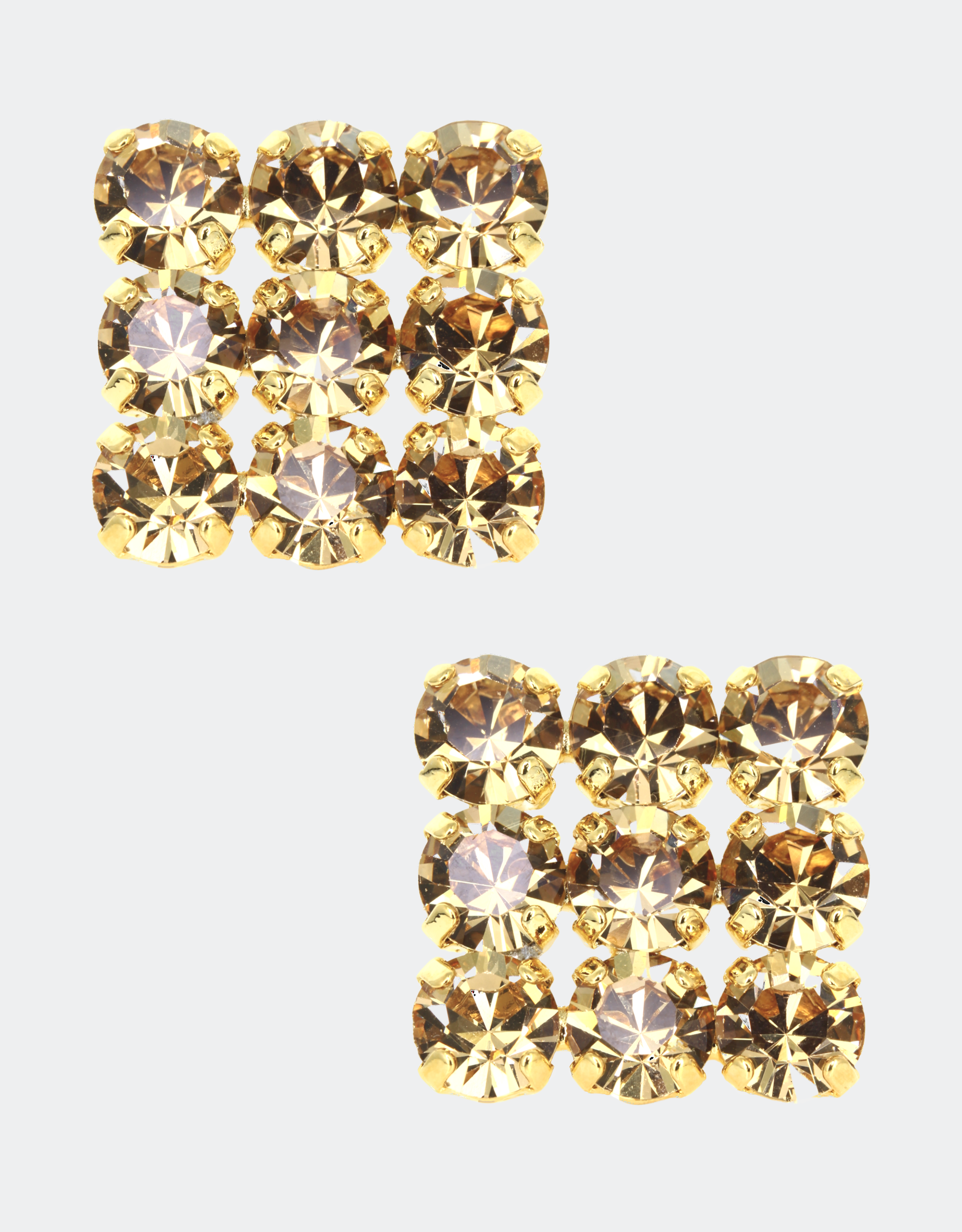 yellow topaz crystal cufflinks for men