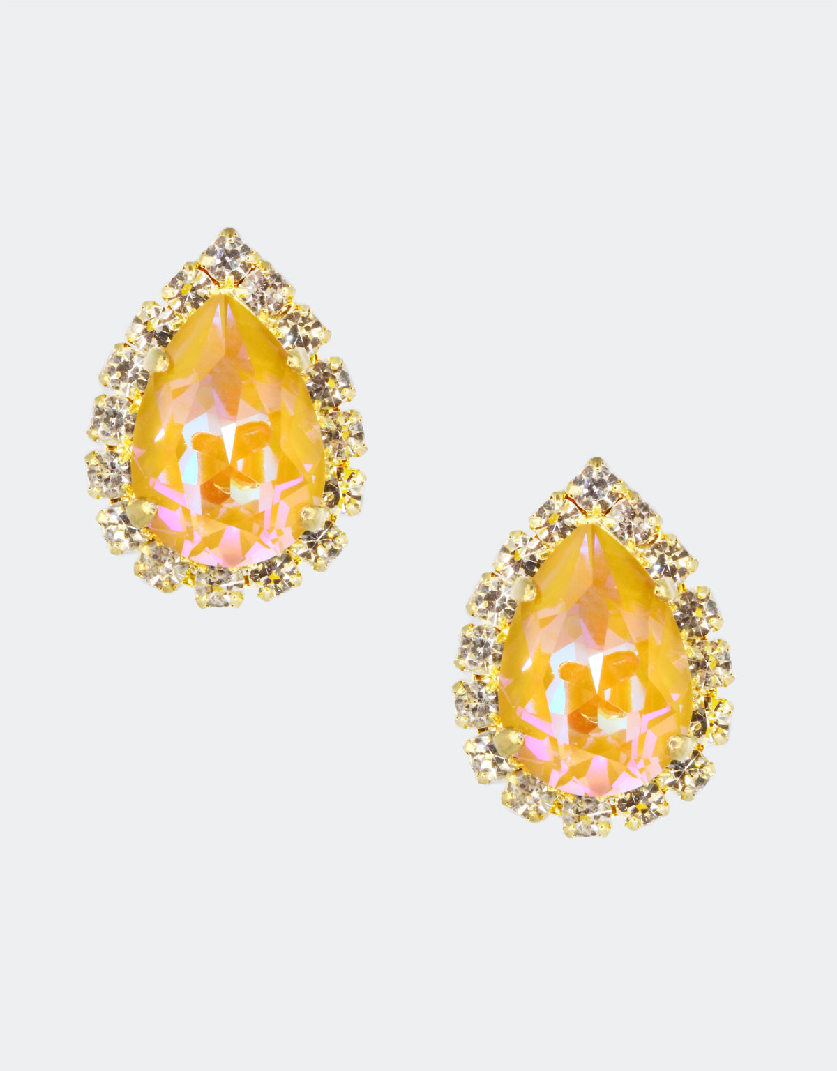 yellow crystal jewellery for prom