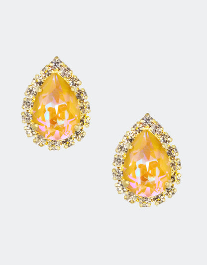 yellow crystal jewellery for prom
