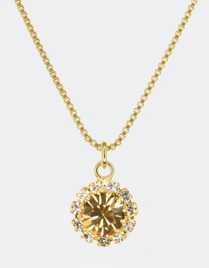 yellow crystal necklace a personalized gifting jewellery