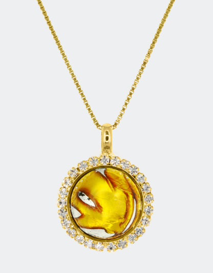 yellow handmade pendant jewellery